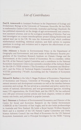 Nature in the Balance: The Economics of Biodiversity