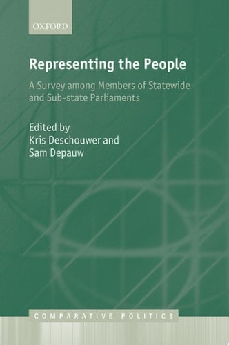 Representing the People: A Survey Among Members of Statewide and Substate Parliaments (Comparative Politics)