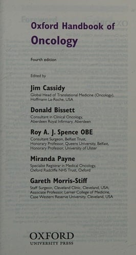 Oxford Handbook of Oncology (Oxford Medical Handbooks)