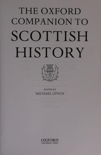Oxford Companion to Scottish History