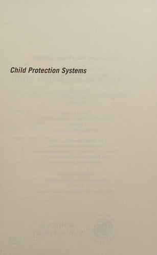Child Protection Systems: International Trends and Orientations (International Policy Exchange Series)