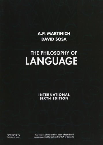 The Philosophy of Language