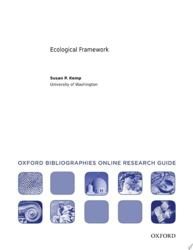 Ecological Framework: Oxford Bibliographies Online Research Guide