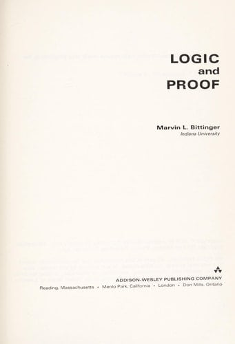 Logic and Proof