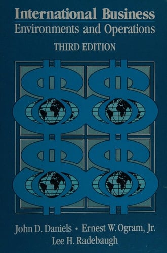 International Business: Environments and Operations