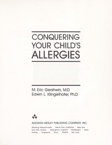 Conquering Your Child's Allergies