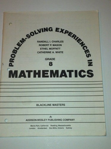 PROBLEM-solving Experiences in Mathematics. Grade 8. Blackline Masters