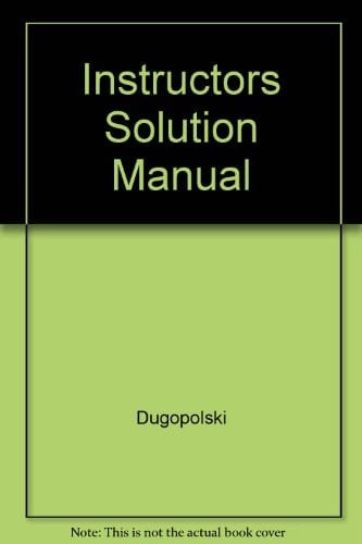 Instructors Solution Manual