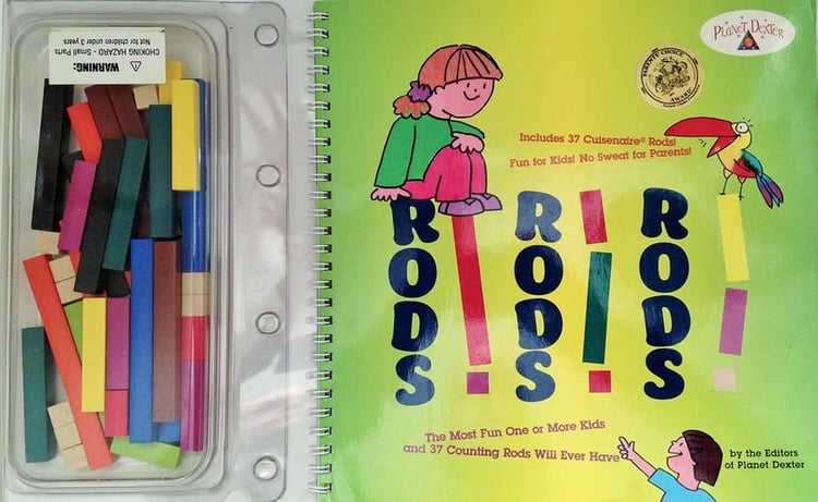 Rods, Rods, Rods: The Most Fun One or More Kids and 37 Counting Rods Will Ever Have/Book and 37 Counting Rods