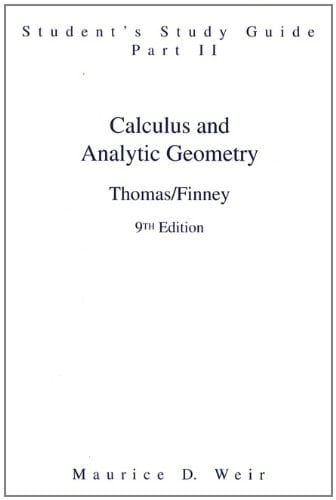 Student Study Guide Part 2 for Calculus