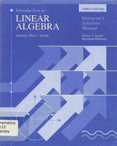 Introduction to Linear Algebra, Third Edition, Instructor's Solutions Manual