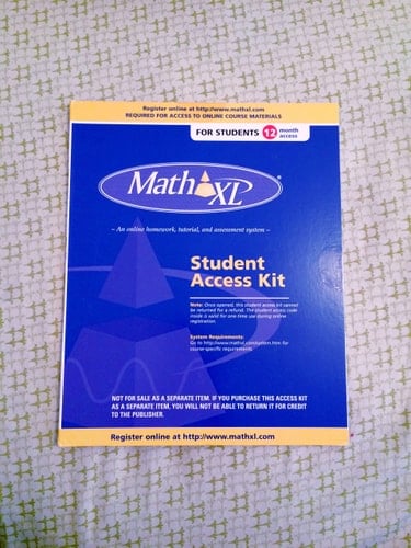 MathXL Student Access Kit