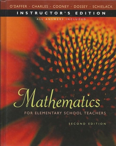 Mathematics for Elementary School Teachers - Instructor's Edition