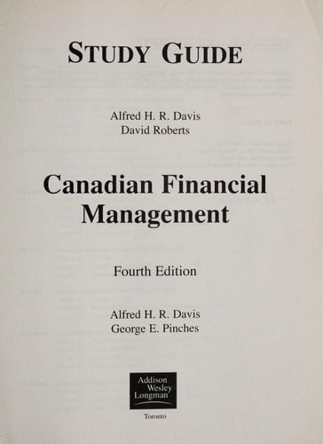 Canadian Financial Management