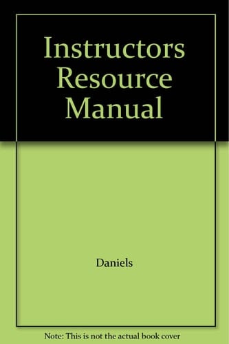 Instructors Resource Manual