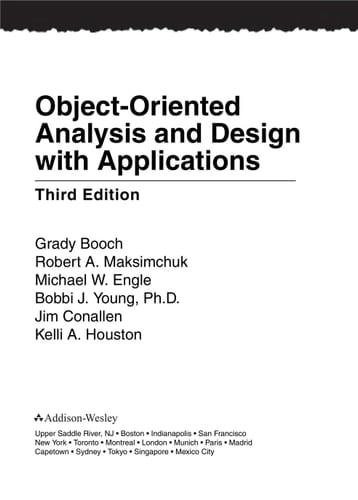 Object-Oriented Analysis and Design with Applications