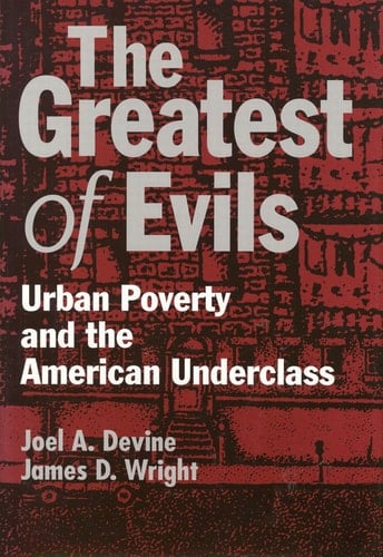 The Greatest of Evils: Urban Poverty and the American Underclass (Social Institutions and Social Change)