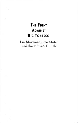 The Fight Against Big Tobacco