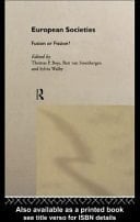 European Societies: Fusion or Fission?