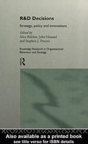 R&d Decisions: Strategy Policy and Innovations