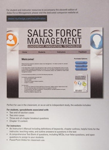 Sales force management
