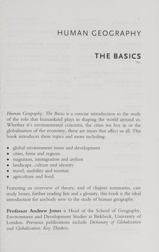 Human geography: the basics