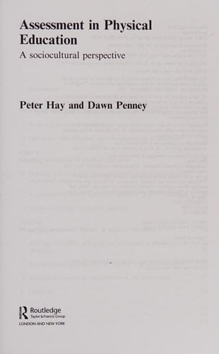 Assessment in physical education: a sociocultural perspective