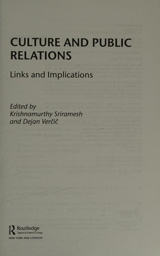 Culture and Public Relations: Links and Implications