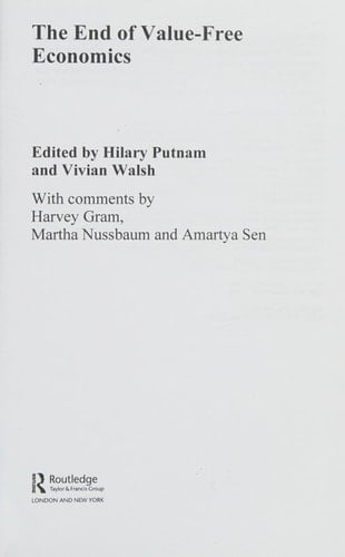 End of Value-Free Economics