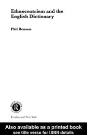 Ethnocentrism and the English Dictionary