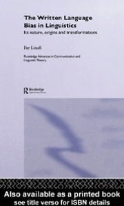 Written Language Bias In Linguistics