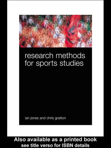 Research Methods for Sports Studies