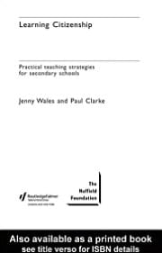 Learning Citizenship: Practical Teaching Strategies for Secondary Schools