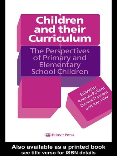 Children And Their Curriculum
