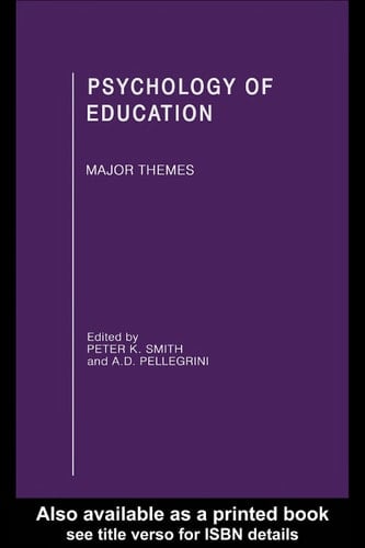 Psychology of education: major themes : The school curriculum