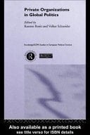 Private Organisations in Global Politics