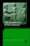 Origins of Ancient Greek Science: Blood--A Philosophical Study