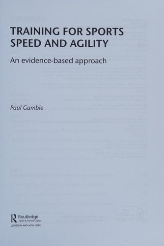 Training for sports speed and agility: an evidence-based approach