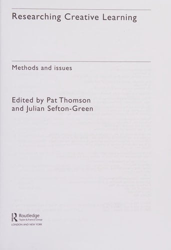 Researching creative learning: methods and issues