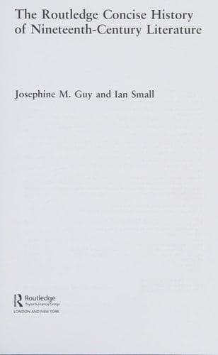 The Routledge concise history of nineteenth century literature