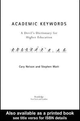 Academic Keywords: A Devil's Dictionary for Higher Education