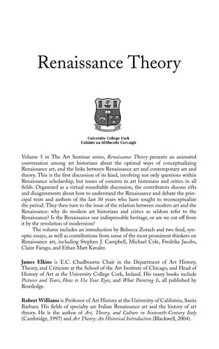 Renaissance Theory (Art Seminar)