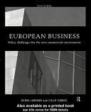 European Business: Policy Challenges for the New Commercial Environment