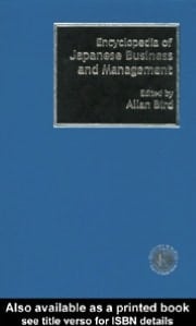 Encyclopedia of Japanese Business and Management