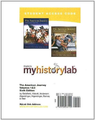 The African-American Odyssey: Myhistorylab Student Access Code Card