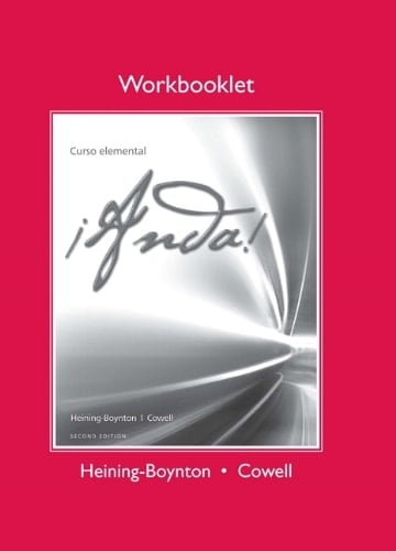 Workbooklet for ¡Anda! Curso elemental