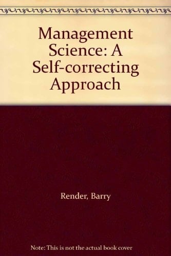 Management science: A self-correcting approach