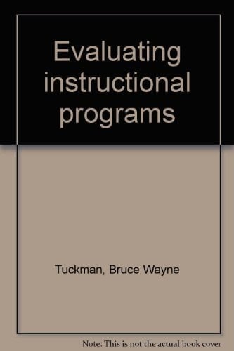 Evaluating instructional programs