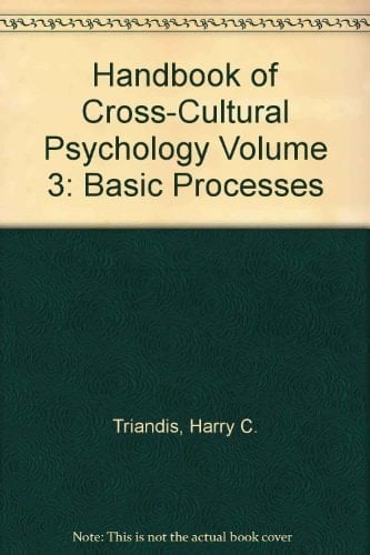 Handbook of Cross-Cultural Psychology Volume 3: Basic Processes