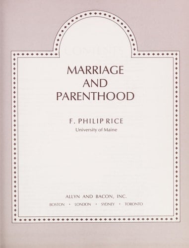 Marriage and parenthood